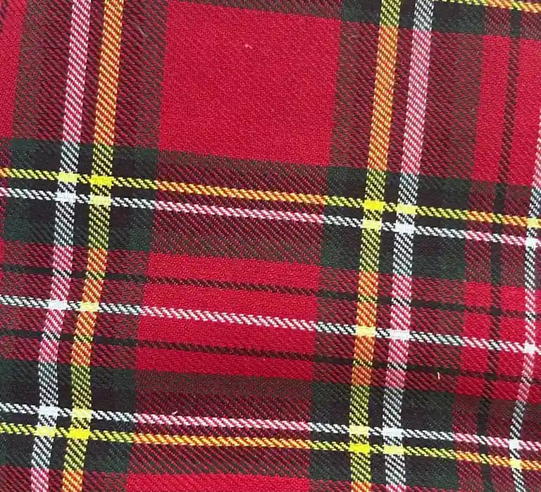 Tessuto fantasia Tartan rosso per profili personalizzati